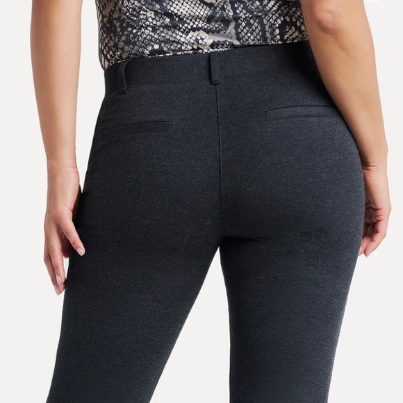 Betabrand Straight-Leg|Classic Dress Pant Yoga Pants
(Charcoal)Sz Large Petite - Picture 3 of 12